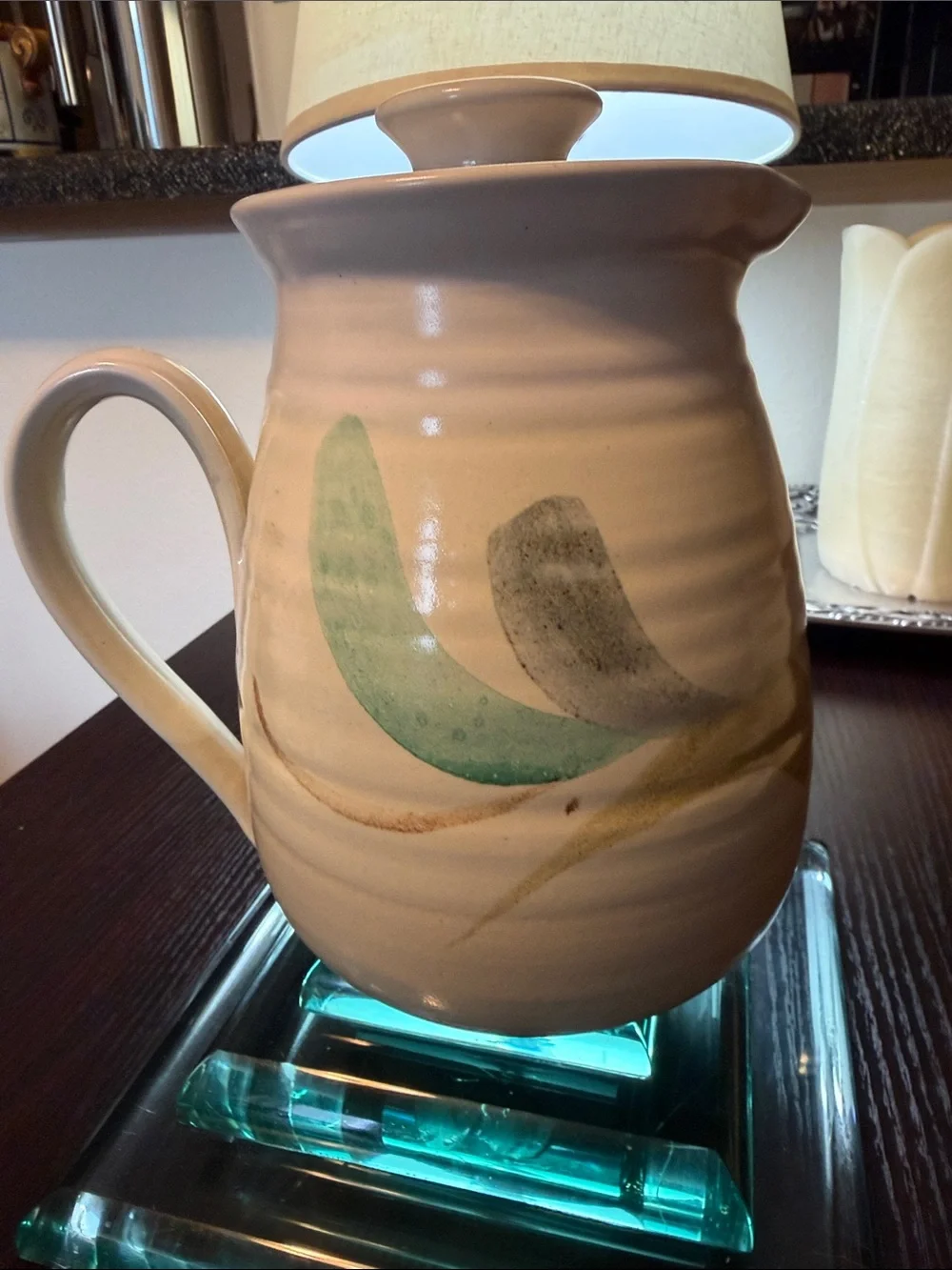 Barbara Davidson Pottery Teapot. Made in Muirhall Farm Larbert Scotland